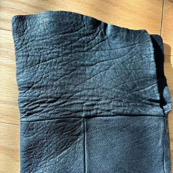 Kork-Ease Adrianne black leather high knee fold over wedge boots - size 8/39‌‌‌ - Picture 11 of 13